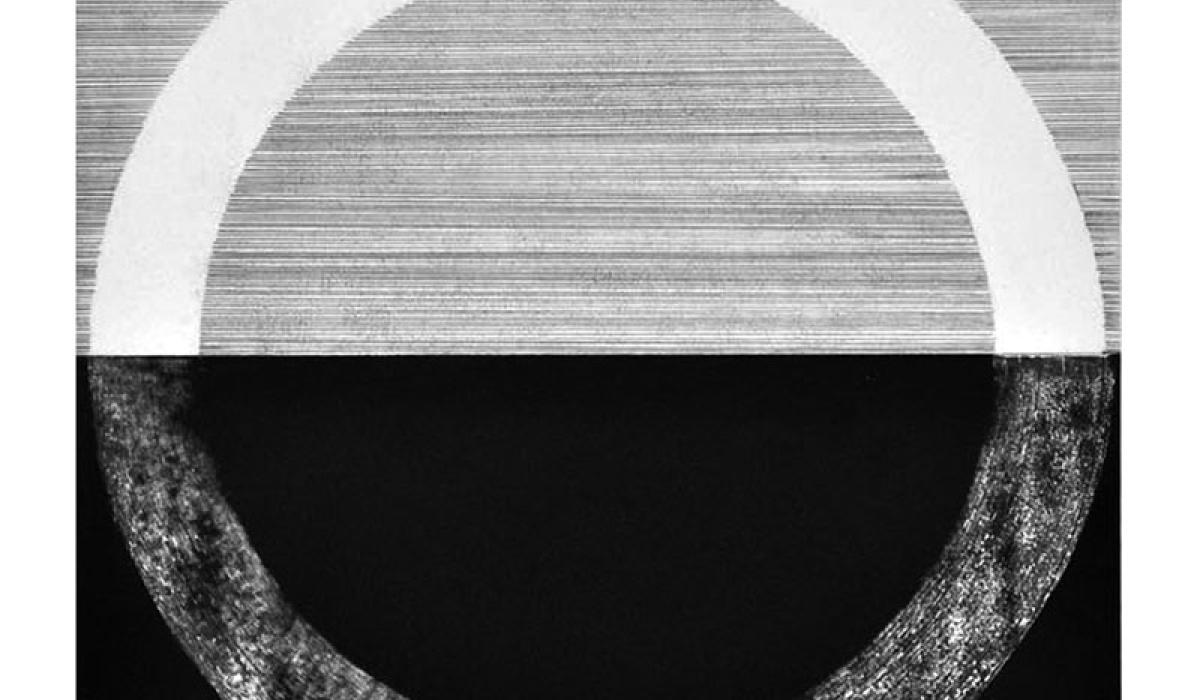 Mahr, E. (2016). Erasure 1, graphite, chalkboard paint, chalk, mylar on panel, 18” x 12”. Mahr, E. (2016). Erasure 1, graphite, chalkboard paint, chalk, mylar on panel, 18” x 12”.